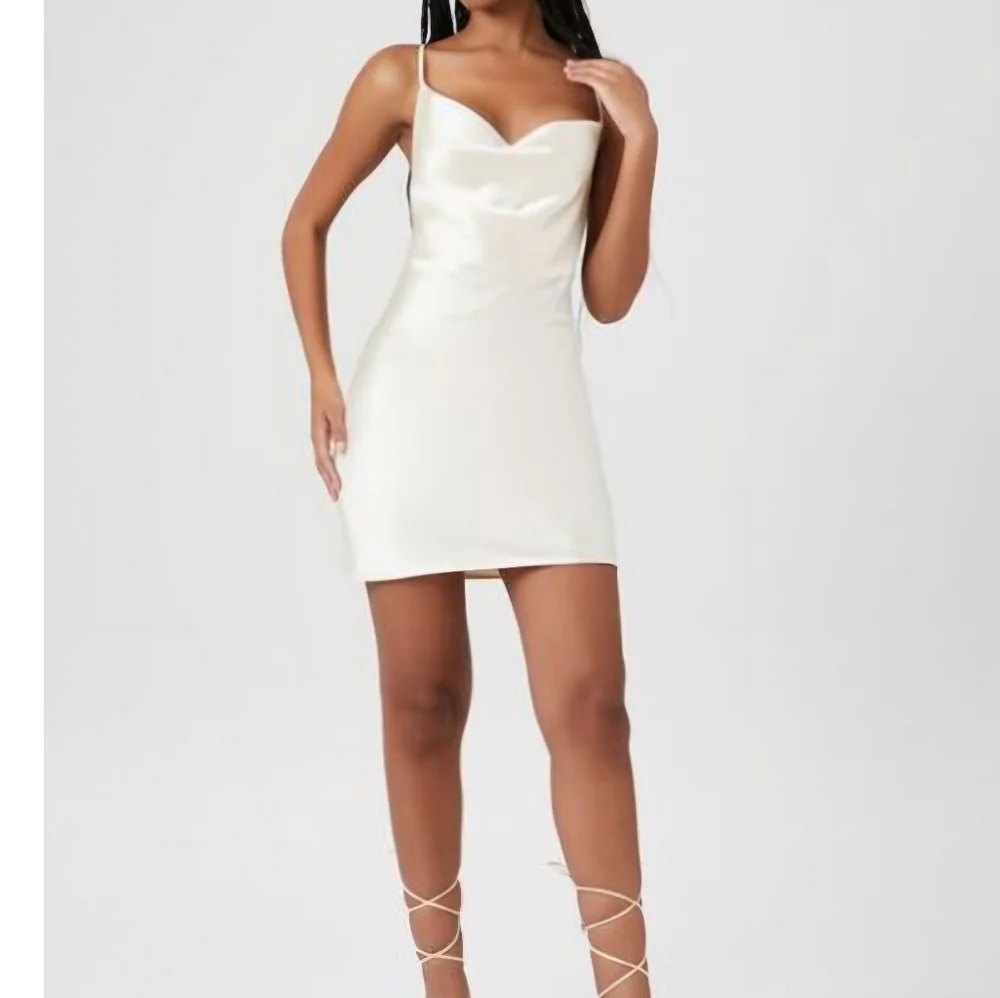 FOREVER 21 *NWT* Cowl Neck Satun Slip Dress - Picture 2 of 3